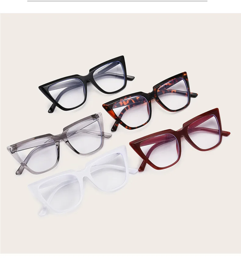 Oversized Cat Eye Anti Blue Light Glasses Newest Computer Anti Blue Light Blocking Glasses Custom