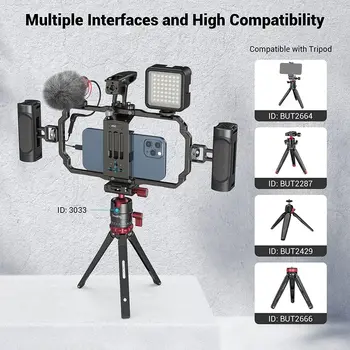 Smallrig Universal Phone Video Rig Kit for Phone 14 13 12 PRO Max, Video Stabilizer Rig for Vlog -3155B detail image
