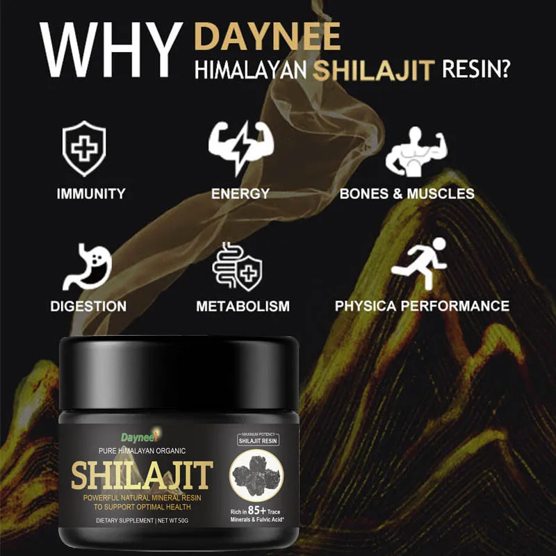 Shilajit 50 Grammes - Résine Pure De L'Himalaya - Complément Alimentaire Naturel