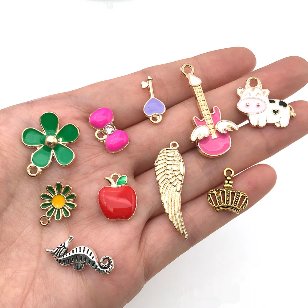 Suyao Diy Roundness Charms Pendants For Jewelry Making Engraved Logo