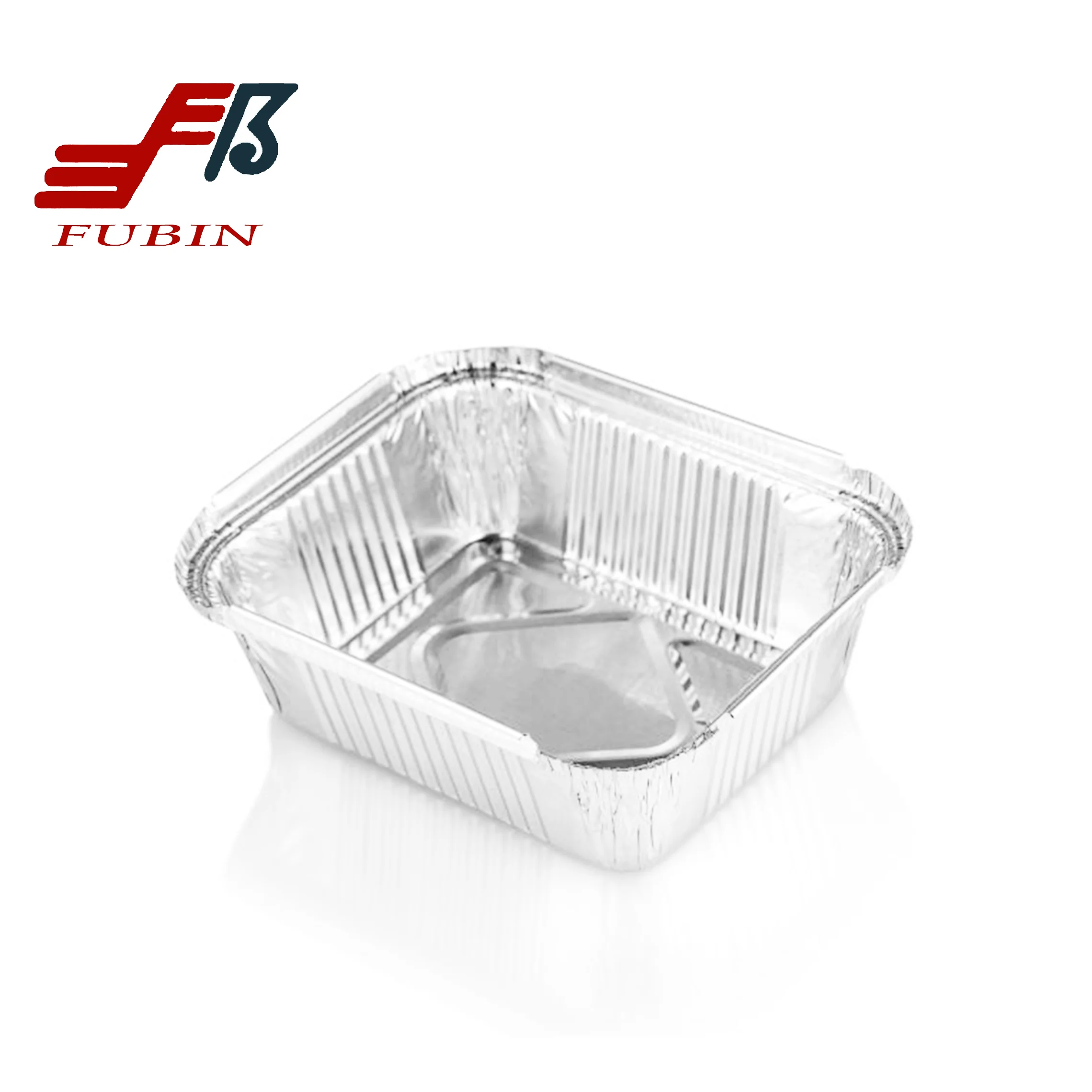 Eco Friendly 650ML Rectangular Foil Trays 8011 Aluminium Tinfoil Loaf Pan