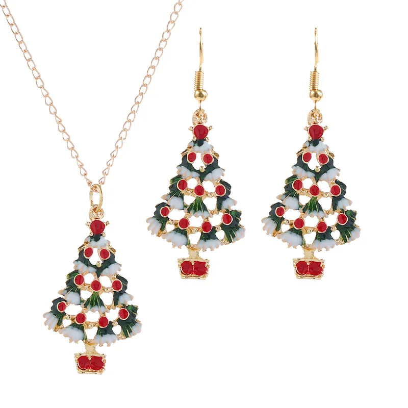 Cute Cartoon Drop Oil Color Christmas 