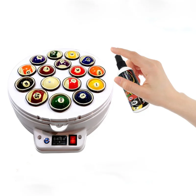 2 in 1 Double Function Snooker and Pool Ball Automatic Electronic Washing Cleaner Machine