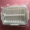 Caja de almacenamiento de alimentos con drenaje de 2 compartimentos (en caja)
