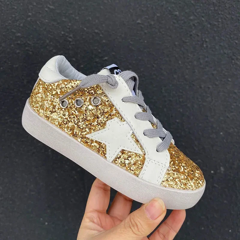 2019 New Basket Femme Sneakers Women Pink Shiny Sequins High Top Casual  Shoes Female Bling Studded Trainers Women Travel Shoes