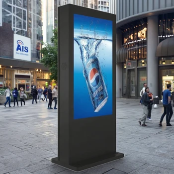 IP65 Waterproof Outdoor advertising Digital Signage Displays 43 inch HD Freestanding  AD display direct from factory