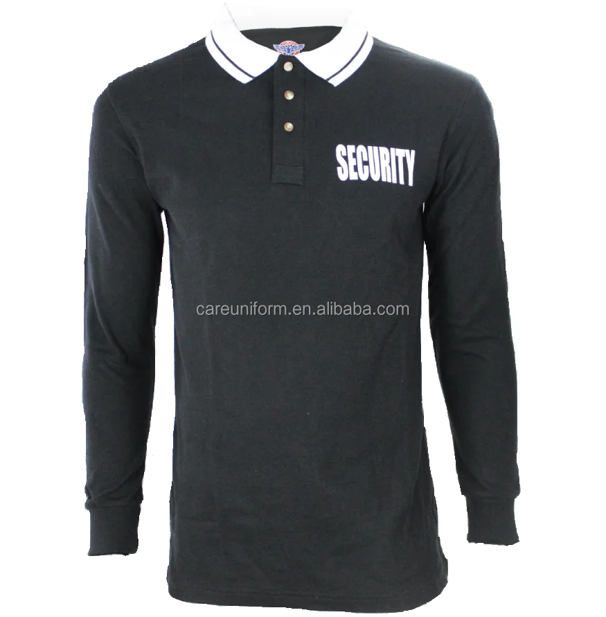 Officer Uniform Custom Long Sleeve Security Guard Polo Shirts Security