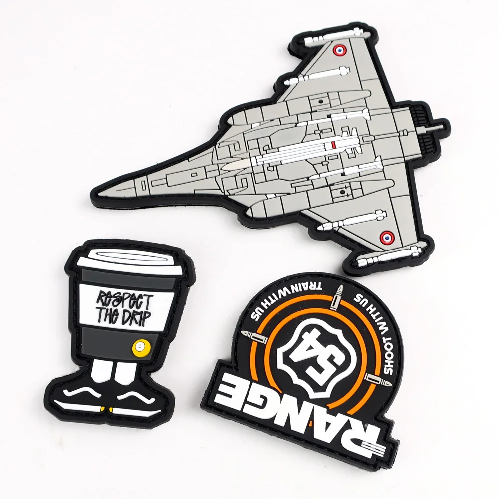 Custom Made PVC Rubber Patches, Silicone Rubber Pvc Patches, PVC 3D Embossed Patch