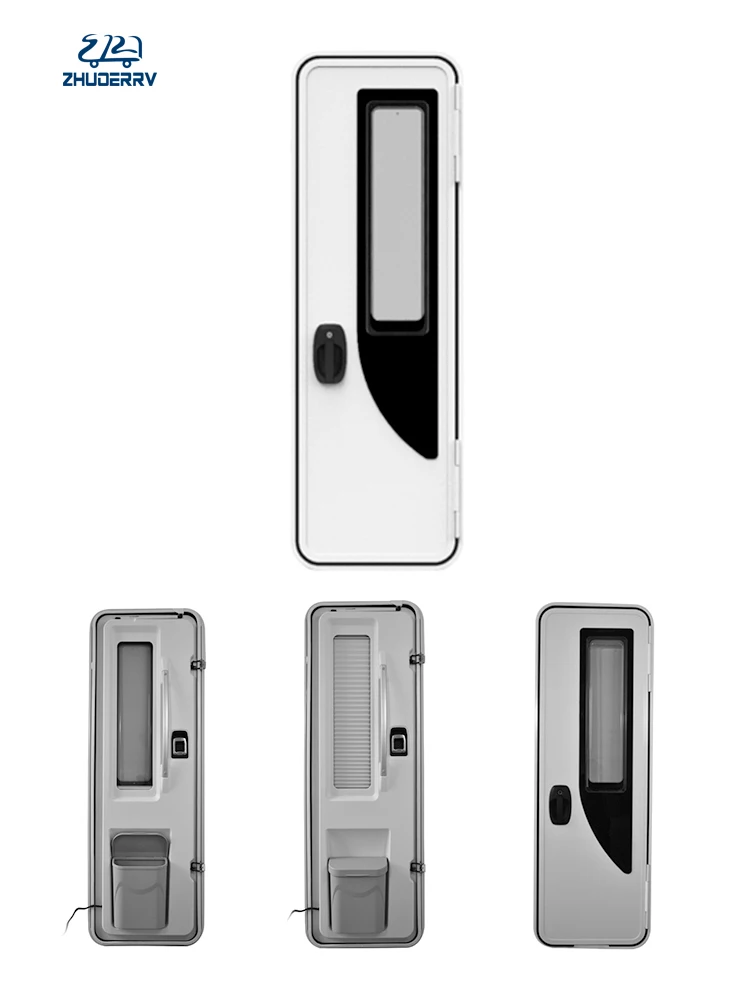 Aluminum Alloy Frame Two Point Lock caravan Trailer Door for RV Camper Motorhome