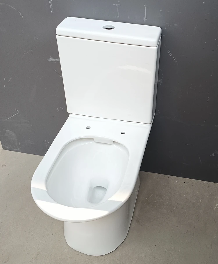 Timog America Dalawang-Bahagi na WC Inodoro sa Ceramika na Naililimos at Sanitary Ware Dual-Flush para sa mga Hotel, Bahay, at Villa na Instalasyon
