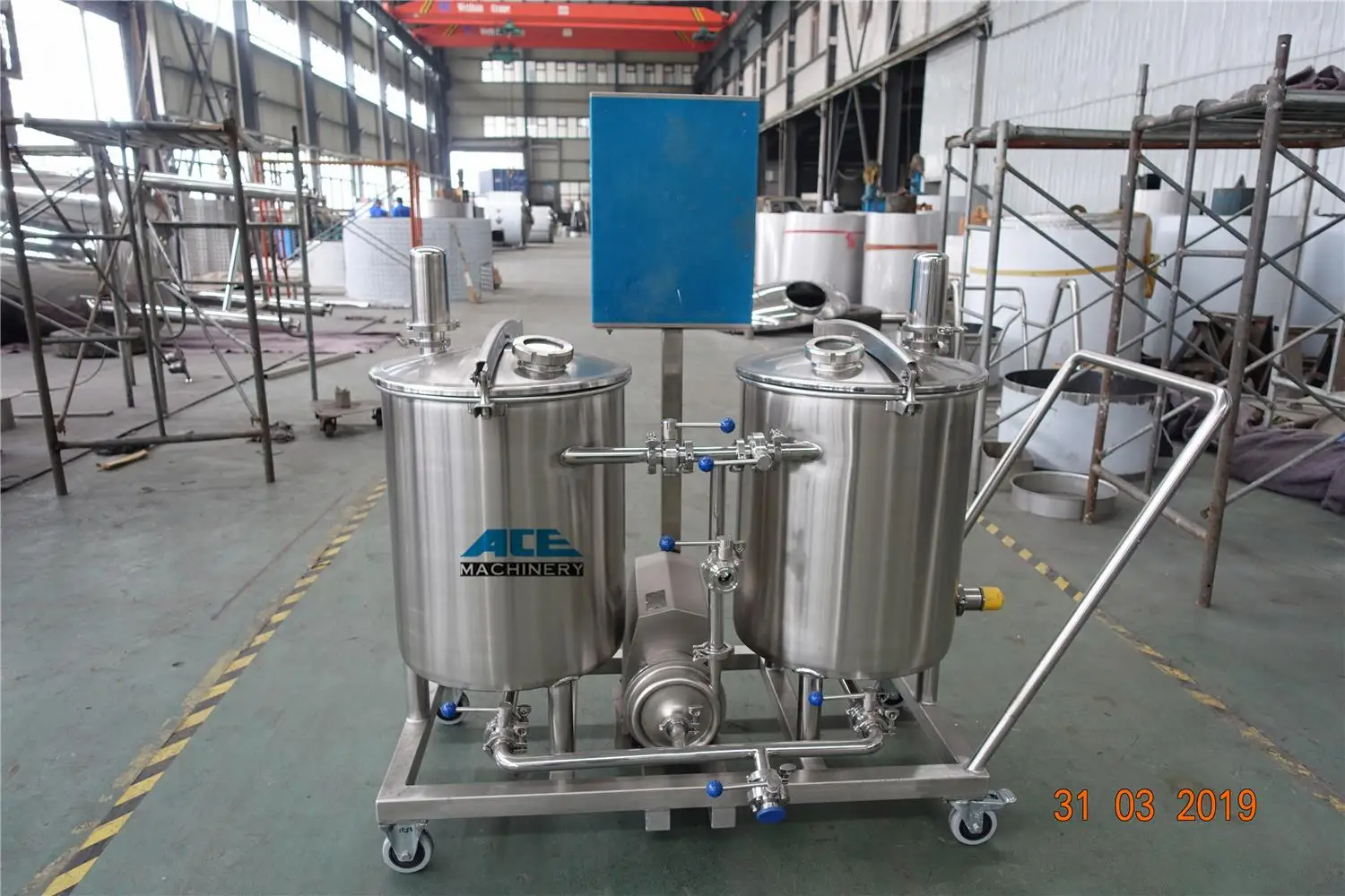 New Design Automatic Semi-Automatic And Manual Stainless Steel For Food Factory Cip Clean Washing System