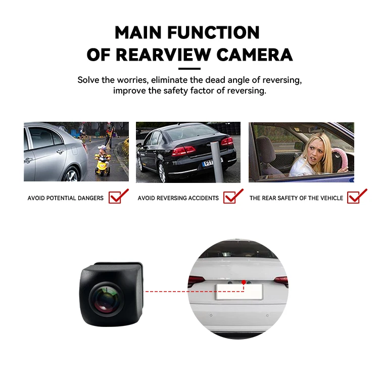 Wemaer Oem Ahd Wide Angle Guidline Waterproof Car Rear View Camera With Parking Line for Toyota Camry/Levin/Prado/Lexus Es/Ux details