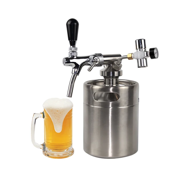 Factory Supply Beer Party Keg Pump 2L Stainless Steel Beer Keg for Sale