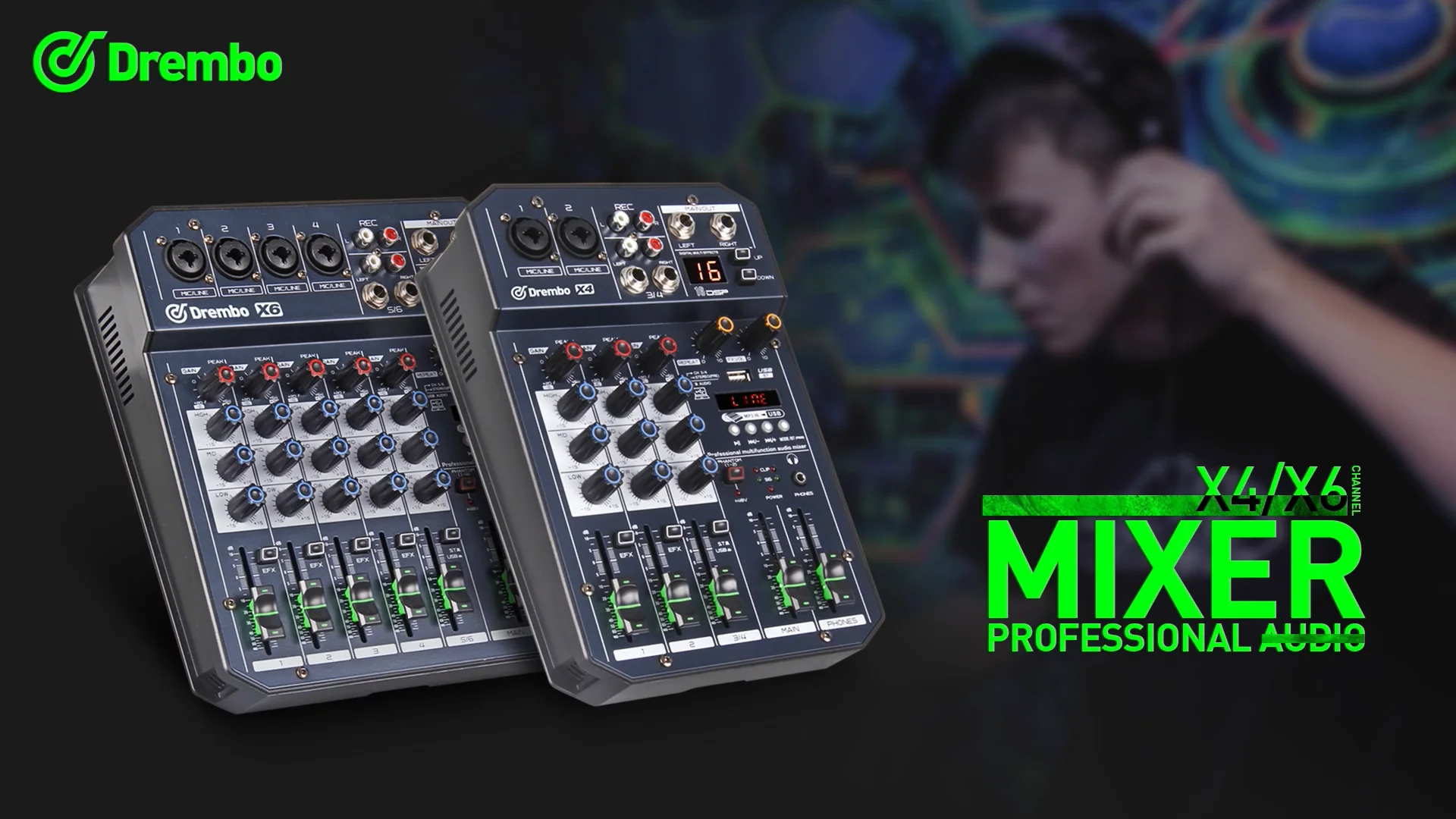 X6 PRO sold mini Audio mixer DJ console