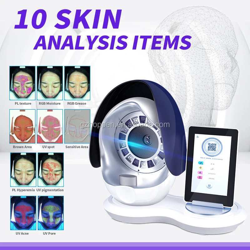 Professional Facial Skin Analysis Machine Magic Mirror 3D Skin Analyzer Best Skin Detection UV RGB System