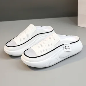 Q221 New Breathable Semi Trailer Women's Fashion Hollow slippers Thick Soled Casual Shoes Women's Shoes