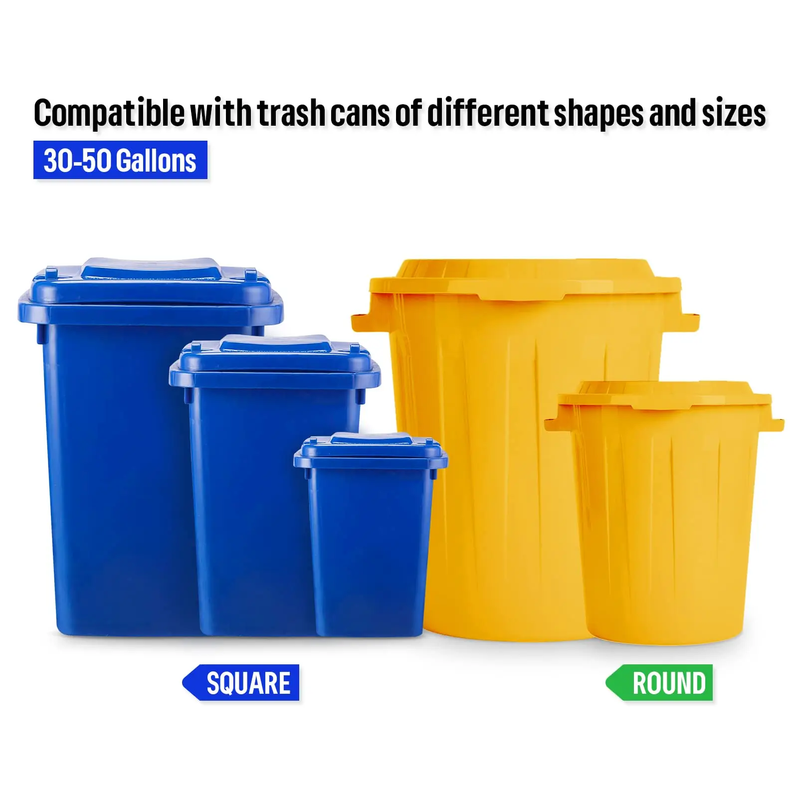 Outdoor Heavy Duty Bungee Cord Garbage Cans Trash Can Lid Lock For