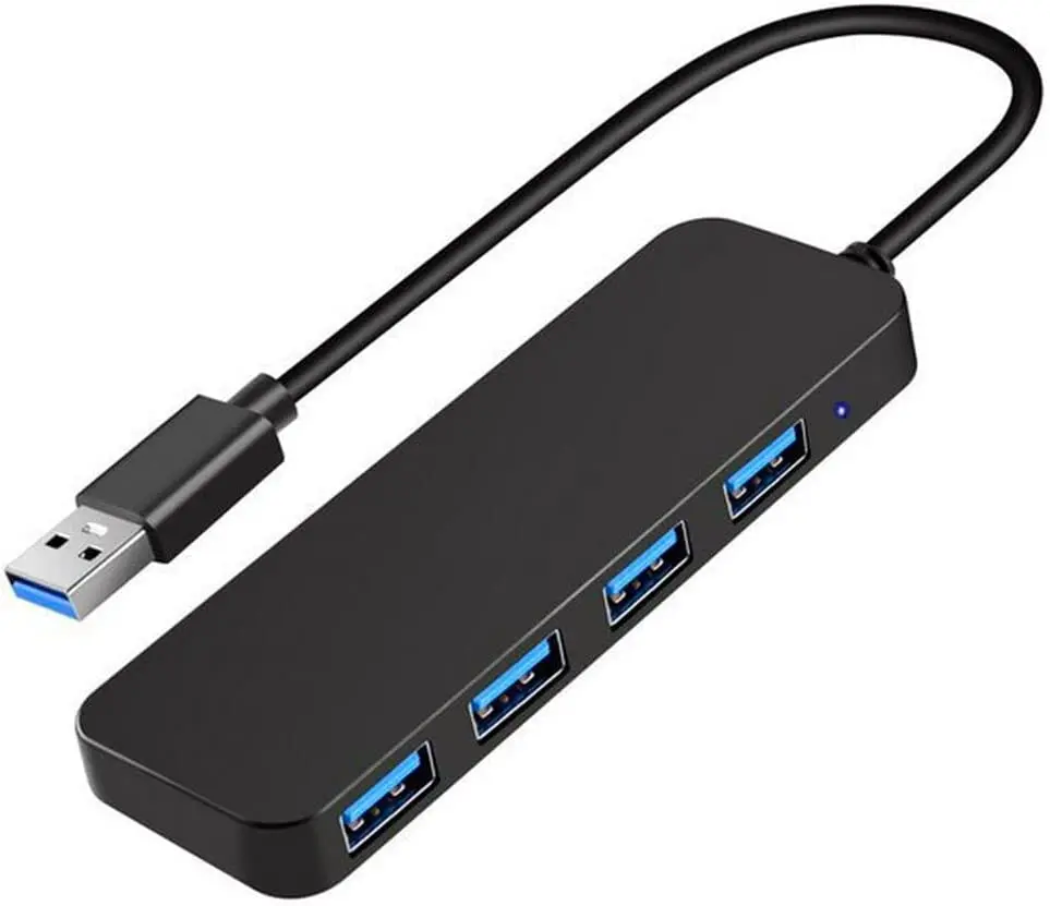 Черный 4-портовый USB 3 0 концентратор разветвитель расширитель для Xbox ноутбука флэш-накопителя HDD консоли принтера камеры клавиатуры
