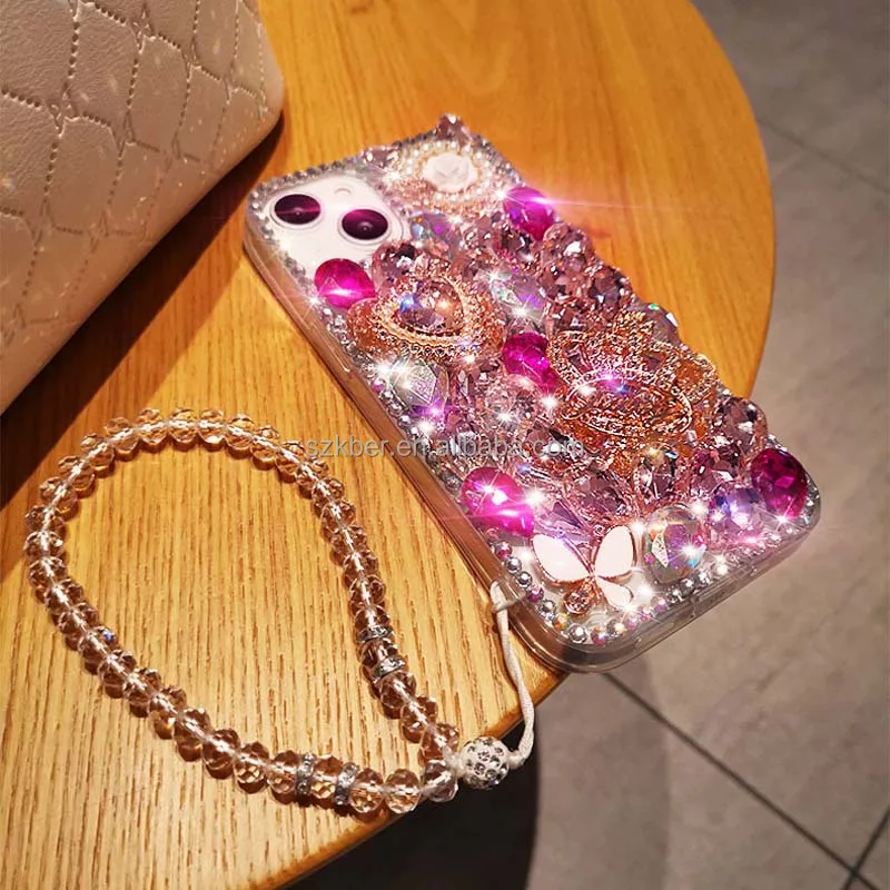 ELLY BIGスマホケース　J.S.B. Red Leather AirPods Max Case with strap - Bold & Durable