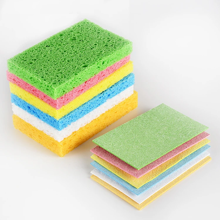 Housekeeping Products Household Compressed Cellulose Sponge Wet and Dry Dual-use Environmentally Friendly