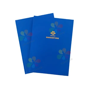 Hot Selling and Good Quality A4/A5 Size Blue Hardcover Notebook  2Q/3Q/4Q Ruled Line  Manuscript Notebook
