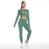 3pcs set Top+bra+leggings green
