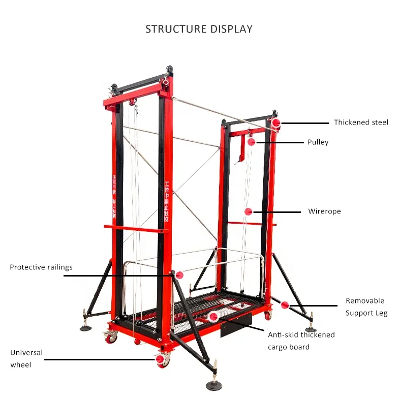 Electric Lifting Scaffold Drive Mobile Scissor Lift Tables Work ...