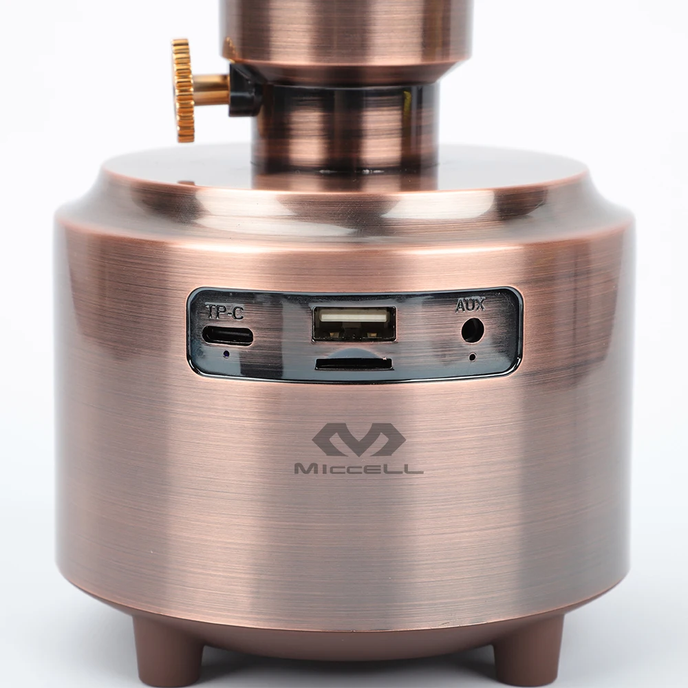 Переносной игровой ночной Светильник MICCELL в виде фейерверка, беспроводной динамик для дискотеки, колонки для телевизора, лампа с пламенем, светодиодный светильник, динамик