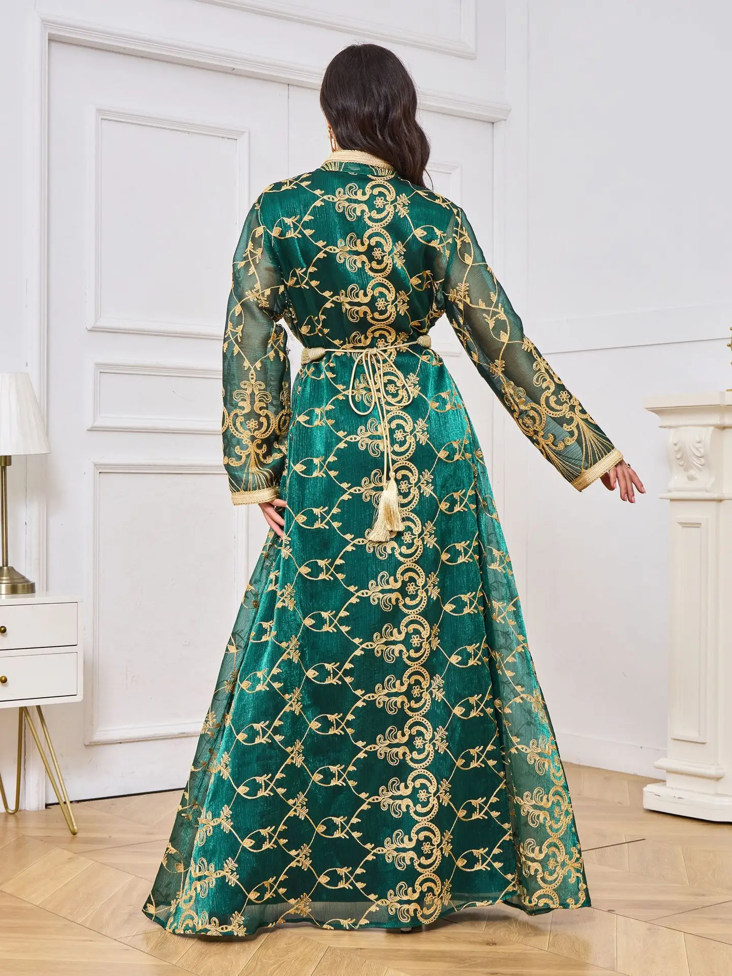 slim fit dress slacks Buy Dark Green Embroidered Lehenga Choli 1 Online main image 1