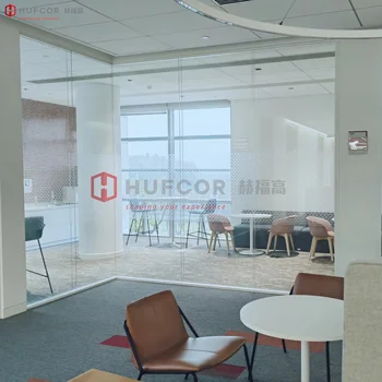 Hufcor Modern Frameless Glass Office Partition Wall High Quality Indoor Soundproof for Workstation School Hall Living Room