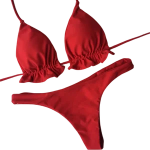 Cikini Latest Design Swimwear Solid Color Two Piece Bikini