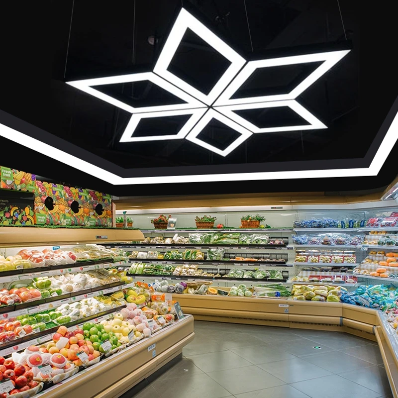 Parlak LED Kombinasyon Modelleme Lambası IP65 6000K Gün Işığı Demir Yapı 3 Yıl Garanti Ofis Spor Salonu İnternet Kafe Mağaza