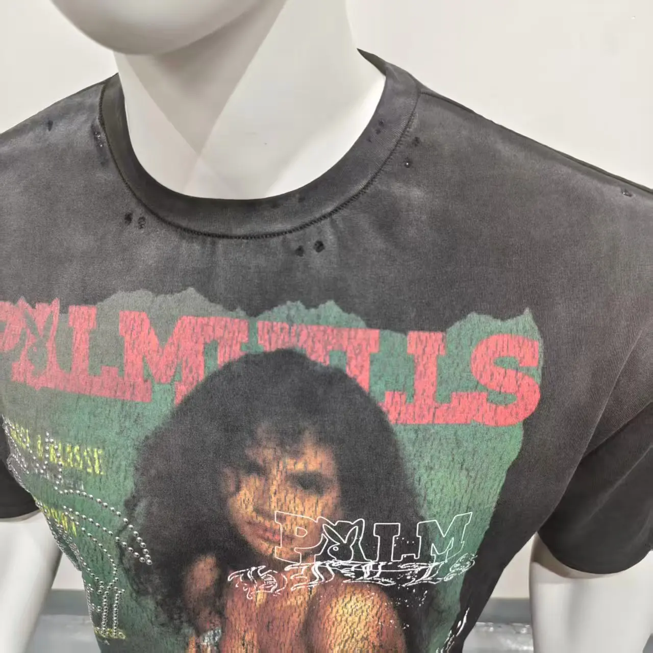 Salati Custom Logo Summer Set Oversized Hip Hop Vintage T-Shirt and Shorts Heavyweight Cotton DTG Printed Tshirts gallery 5