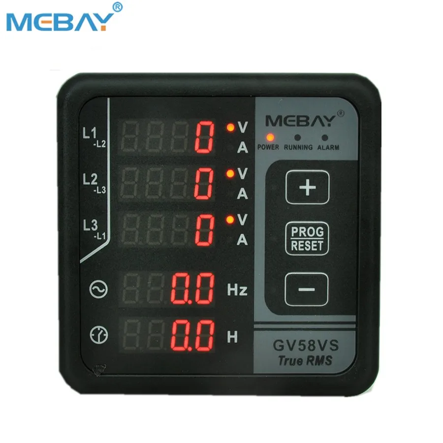 Mebay Three Phase Harmonic Analyzer Electric Digital Power Meter GV58VS