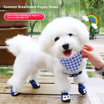 Fishprincess Teddy Bear Shoes Small Dog Shoes Autumn and Winter Pet Shoes for Dogs Non Slip