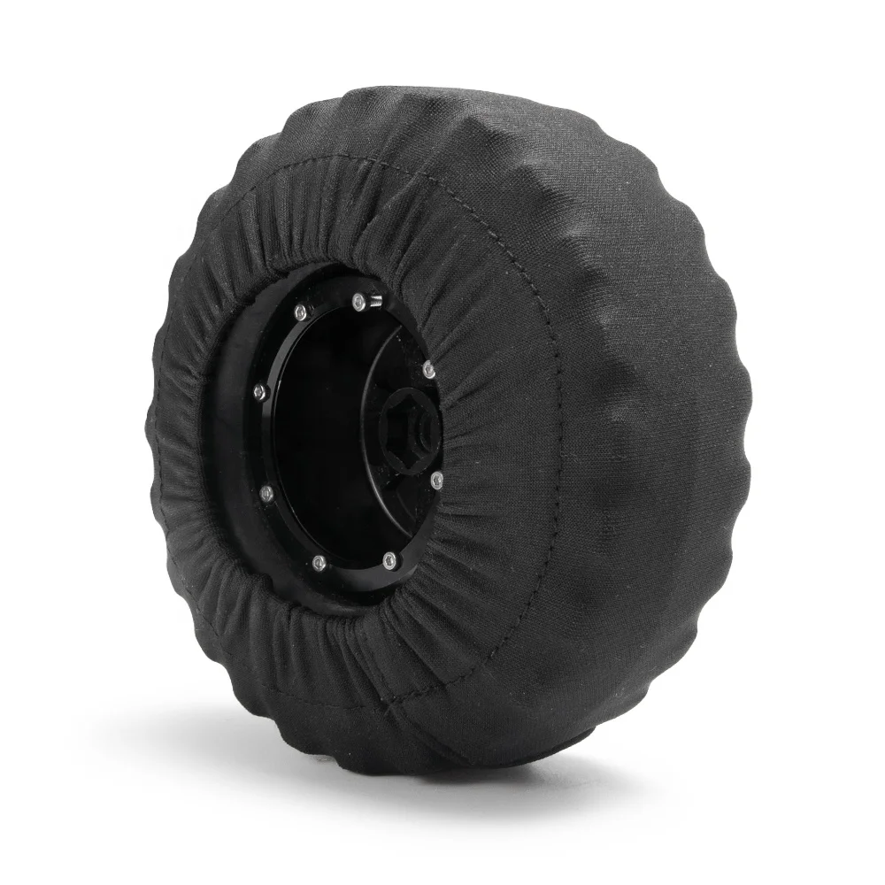 thumbnail image 2 of 1/10 Scale RC Spare Tire Cover - PU Leather Dust Protector For 4.52-4.72" Crawler Tires 2 of 13