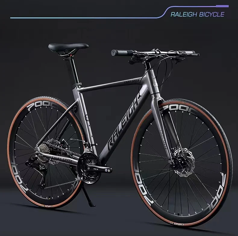 Lanling 700C Breaking Wind Race 18 Speed Turn Oil Disc Road Bike Aluminum Alloy Variable Speed Racing Bike