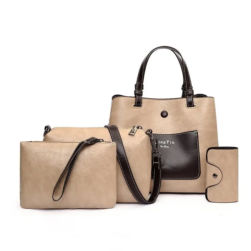 Ins Popular Bags Women Handbags Set fashion 4 pieces high capacity lady bags sets