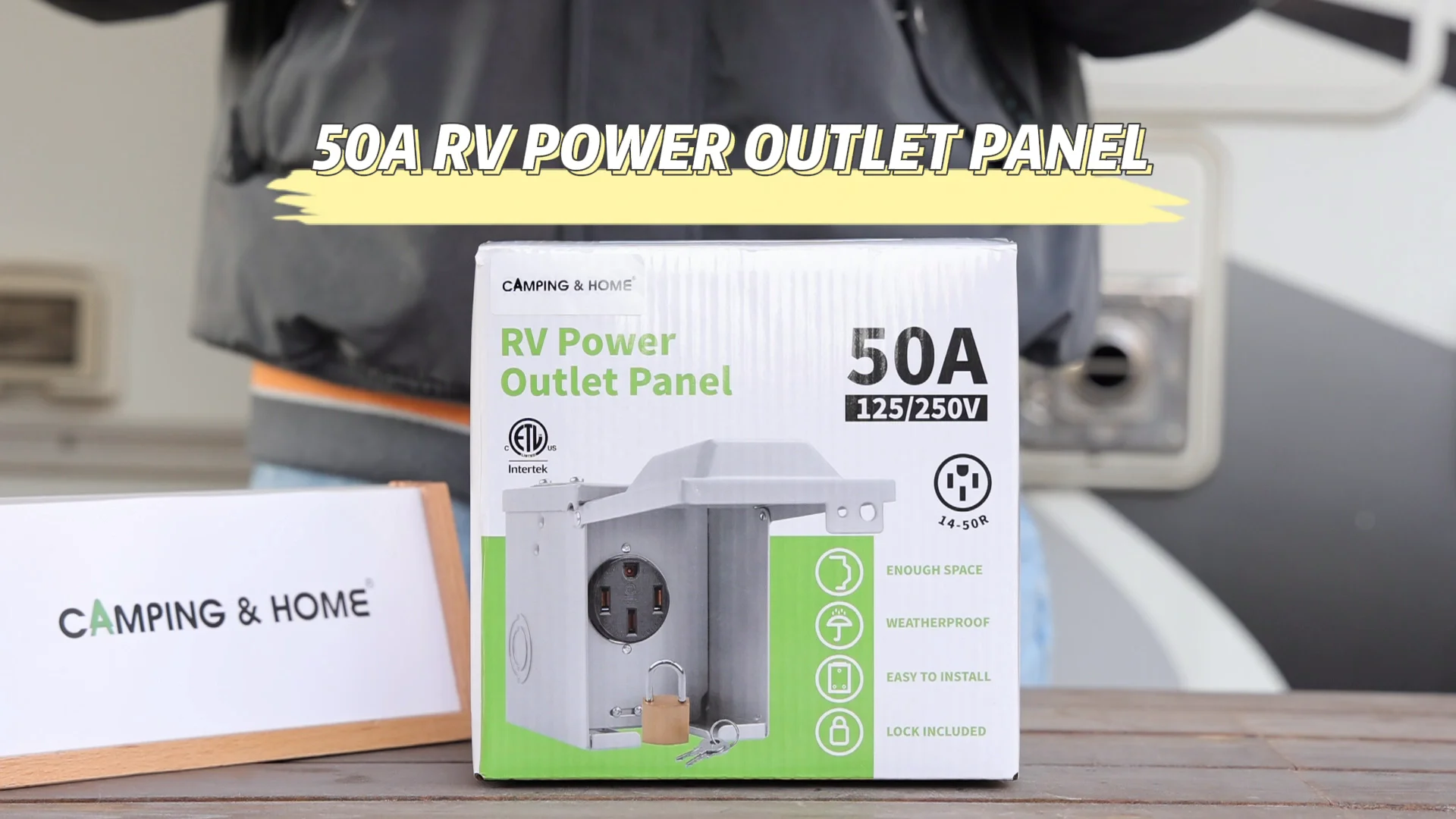 50amp Rv Power Panel Ev Power Stands 1450r Receptacle Outlet Box 125