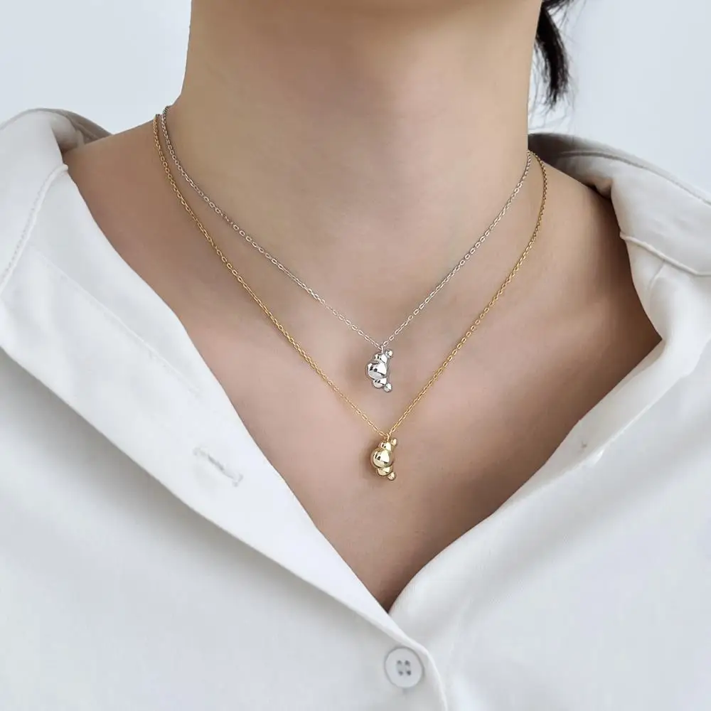 KAKODIY Special Shape Gold Plated Luxury Fashion 925 Sterling Silver Jewelry Pendant Women's Necklace detail 6
