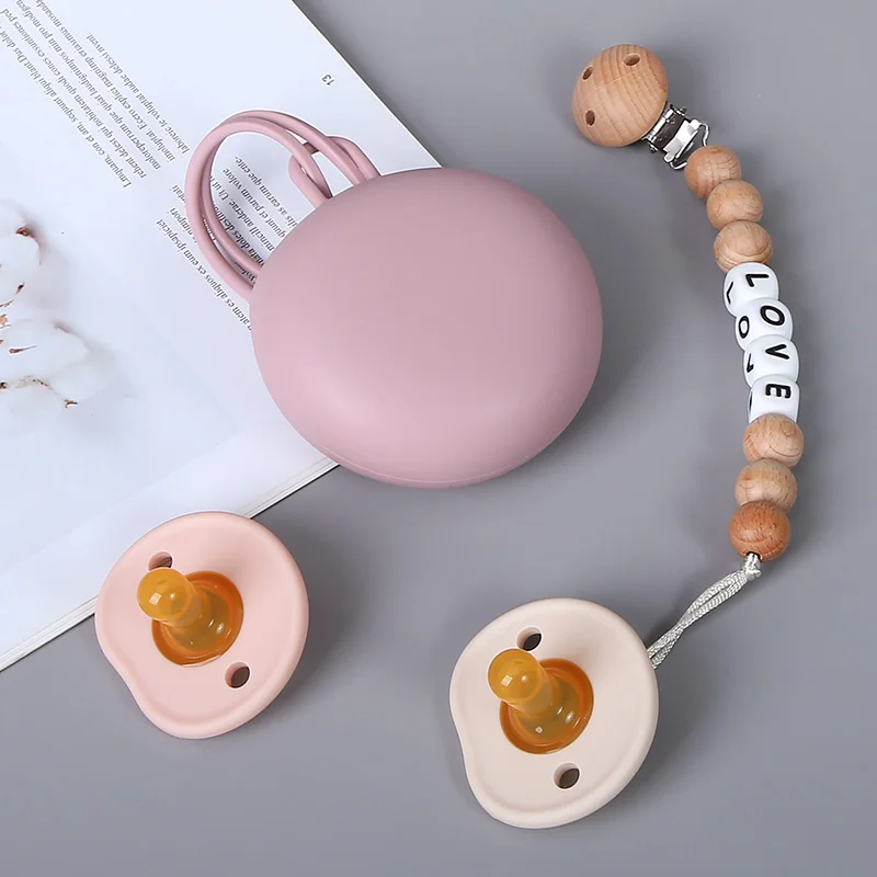 Smart Baby Silicone Sooth Pacifiers Latex Free for Baby With Clip