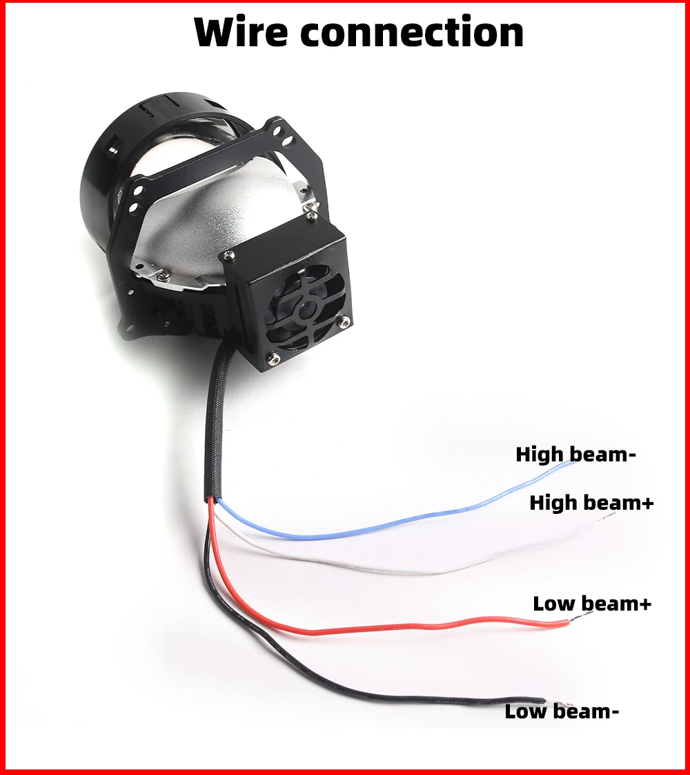 Factory F50 Projector Lens Bi Led Headlight New Design 5500K 3 Inch Bi Led Headlights Car Lights