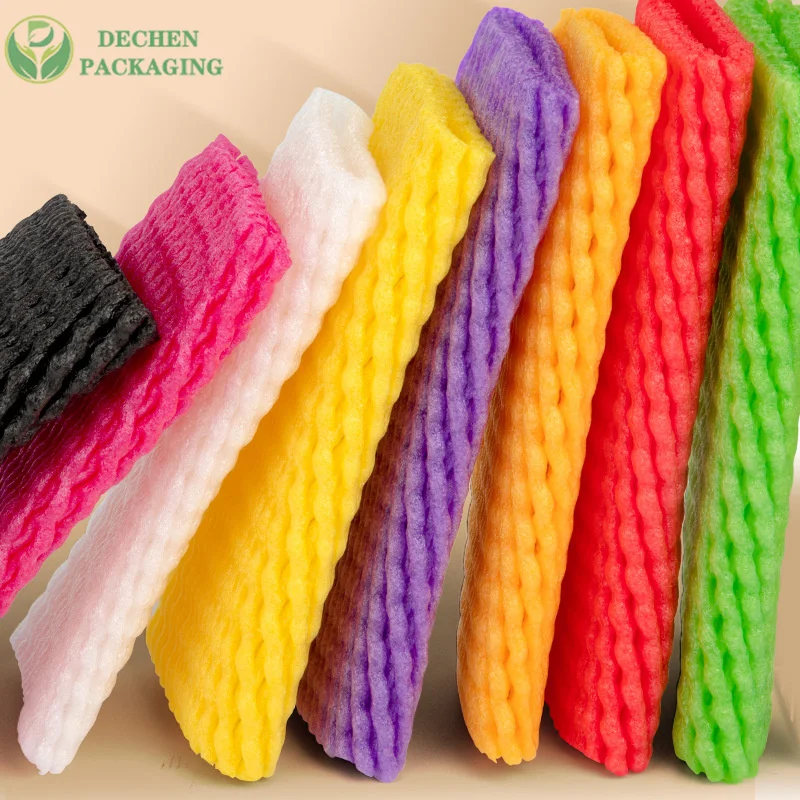 Tube Plastic Packaging Foam Fresh Citrus Fruit Protection Mesh Sleeve Net