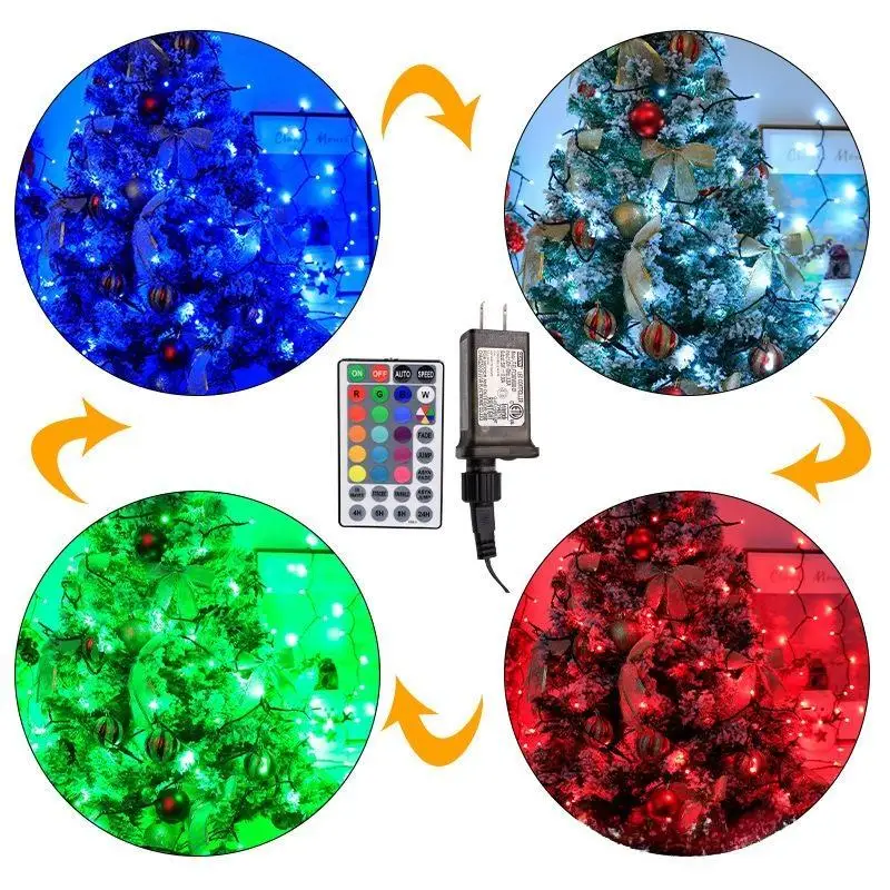 31v 22m Controlled Color Changing Outdoor 200 Led Christmas Rgb Garland