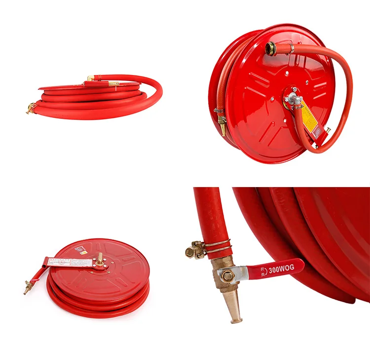 Fire Retractable Hose Reel 10 Meters Fire Hose Reel Water Garden Hose