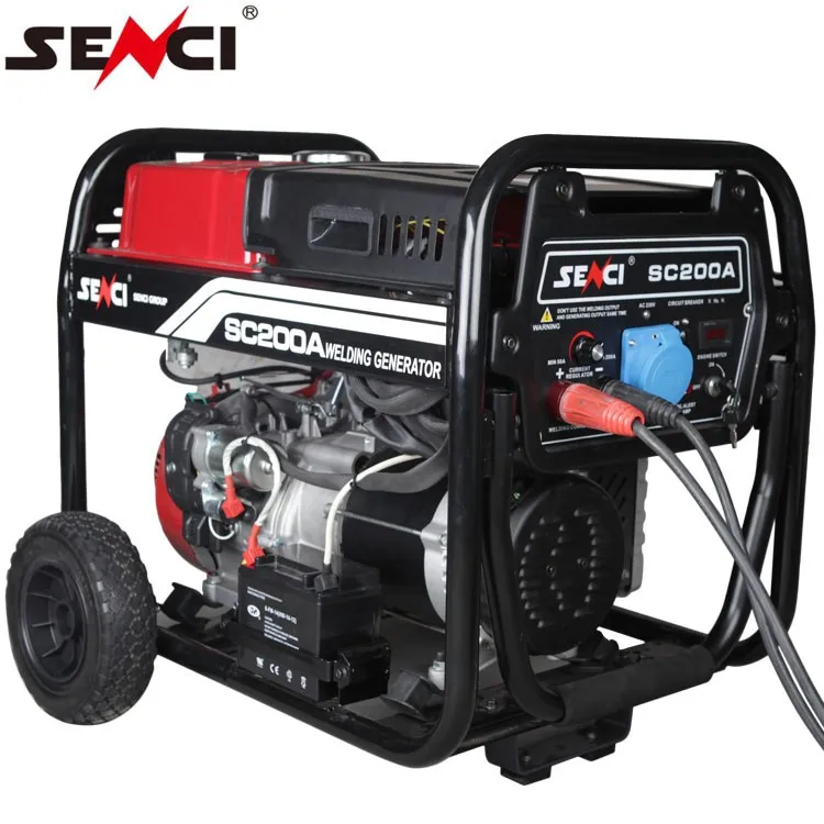 Senci Diesel Generator Welding Machine 5kva 200 Amp AVR Home Use Heavy Duty for DC Welding and DC Generator Output for Sale