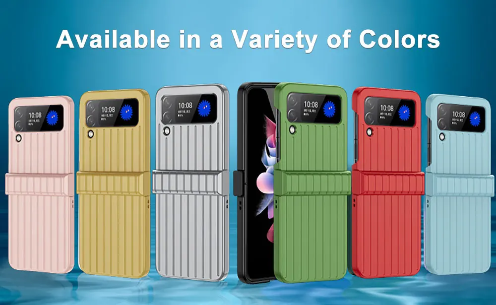 Pc Phone Case For Samsung Galaxy Z Flip5 Flip4 Flip3 5G Flip Luggage High Quality Fold Mobile Cases Sjk120 Laudtec manufacture