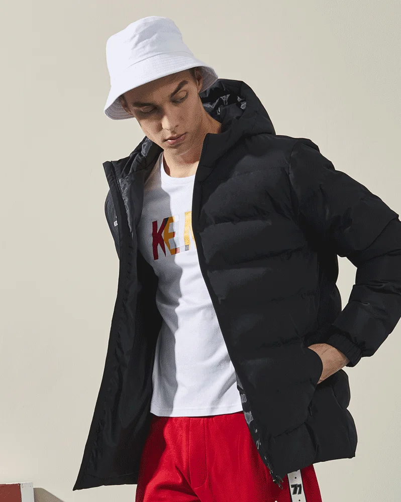 KELME Long Hoodie down Jacket - Warm Customized Soccer Hoody