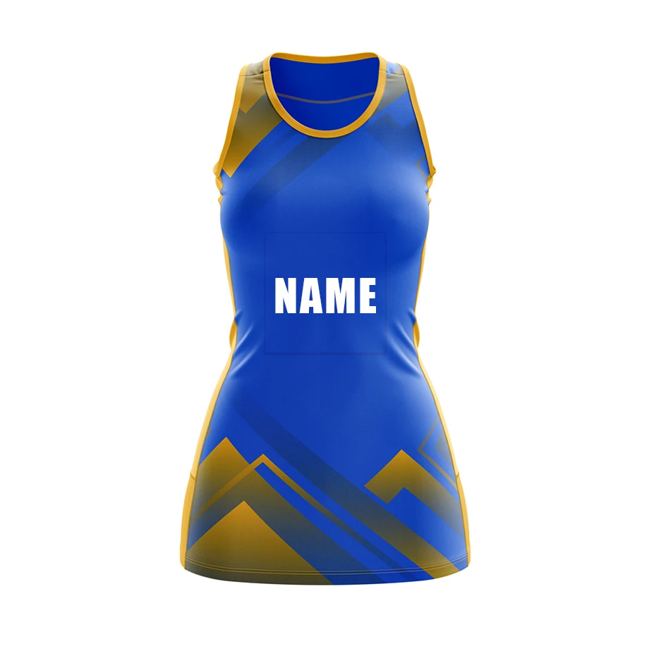 Custom Print Sublimation Netball Dress Netball Uniforms Dress Black and Red Netball Dress for Sports Girls