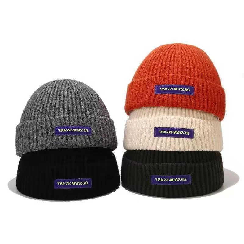 2022 New Style Custom Embroidery Patch Short Mini Beanie Hat